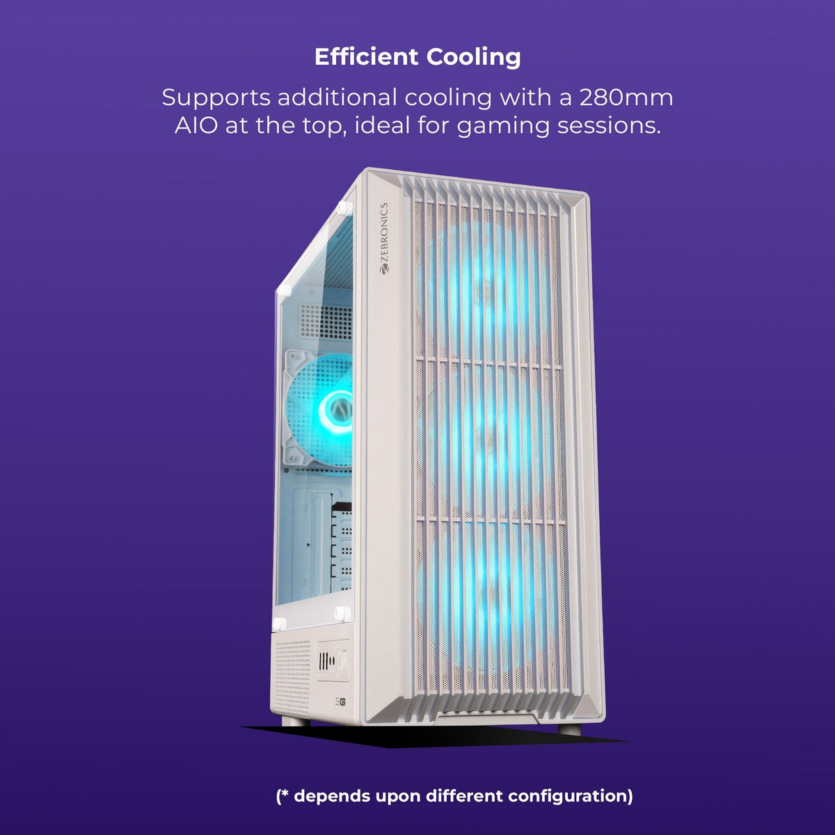 ZEBRONICS Zeb Icer mATX Cabinet (Black) - image 7