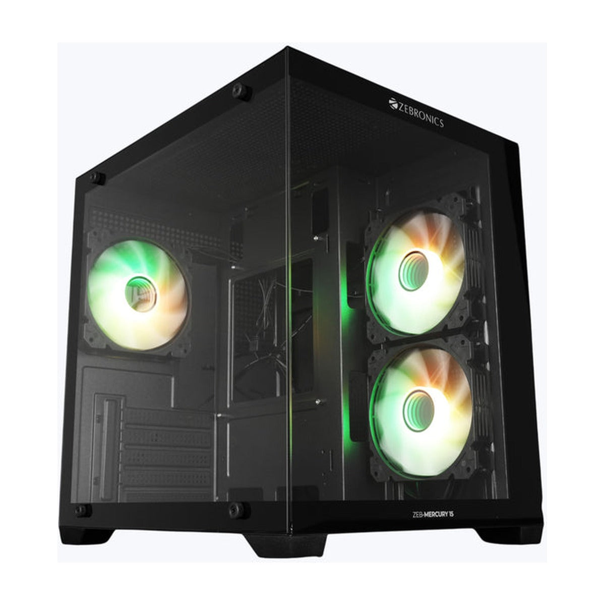 Zebronics Zeb Mercury 15 mATX Gaming Cabinet (Black) – photo 3 – TechCure India