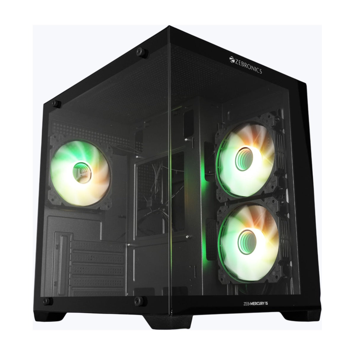 Zebronics Zeb Mercury 15 mATX Gaming Cabinet (Black) – TechCure India