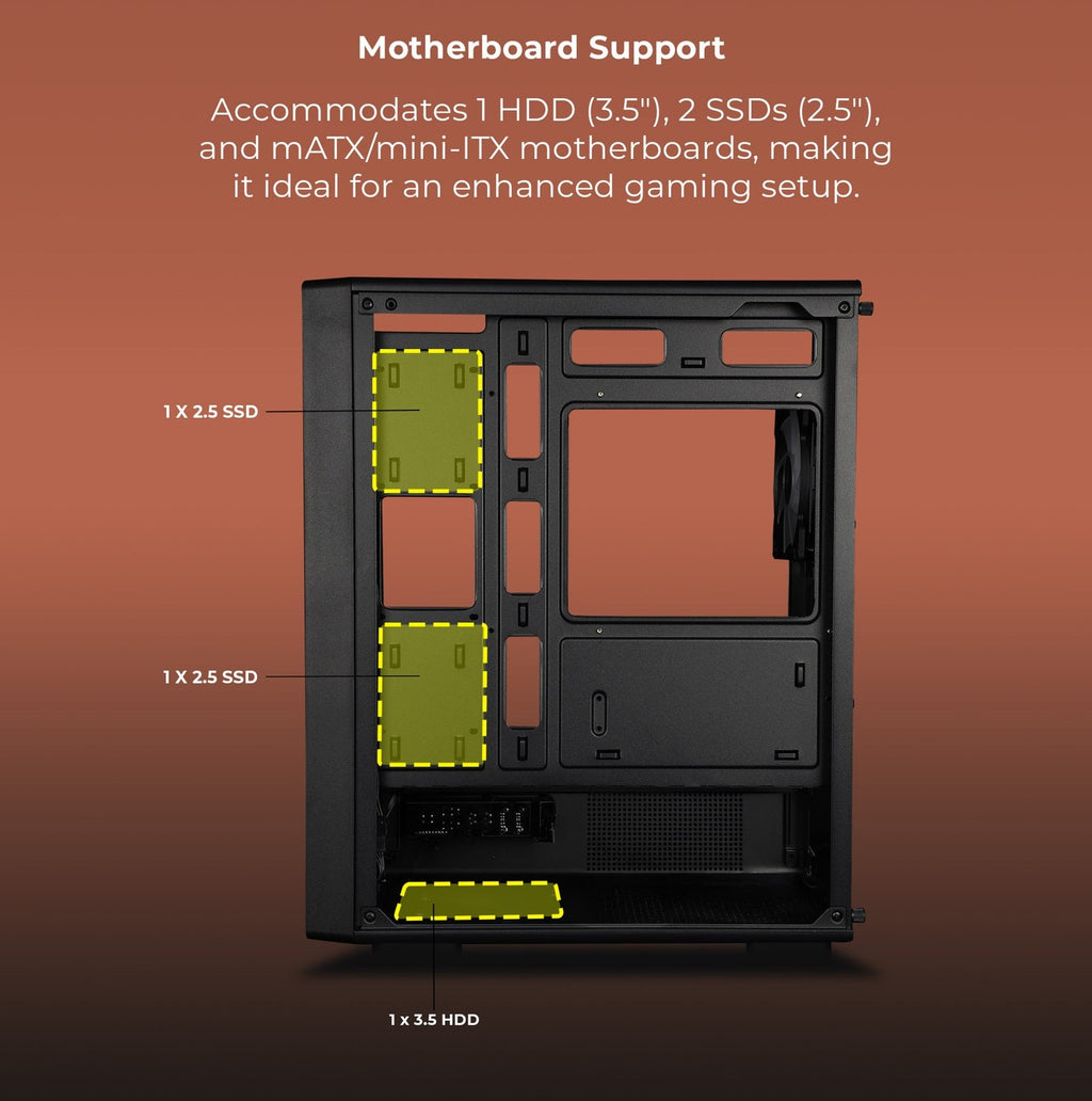 ZEBRONICS Zeb Nexo Mini Tower Cabinet (Black) - image 10
