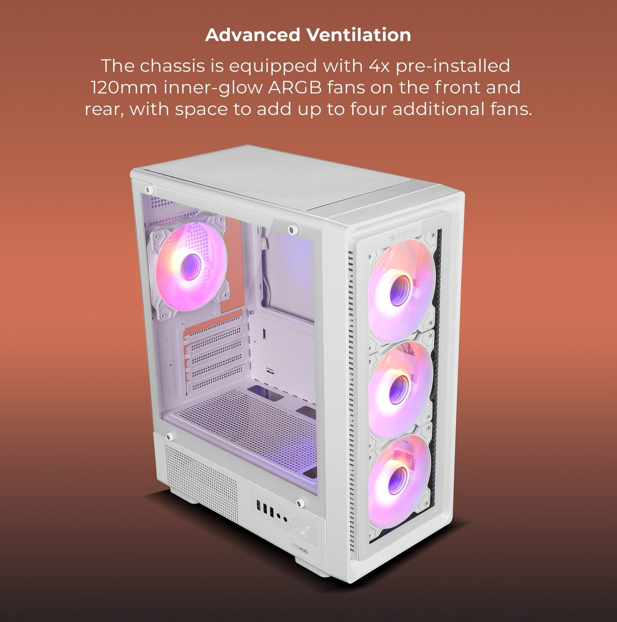 ZEBRONICS Zeb Nexo Mini Tower Cabinet (Black) - image 3
