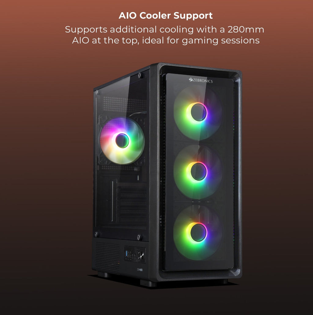 ZEBRONICS Zeb Nexo Mini Tower Cabinet (Black) - image 5