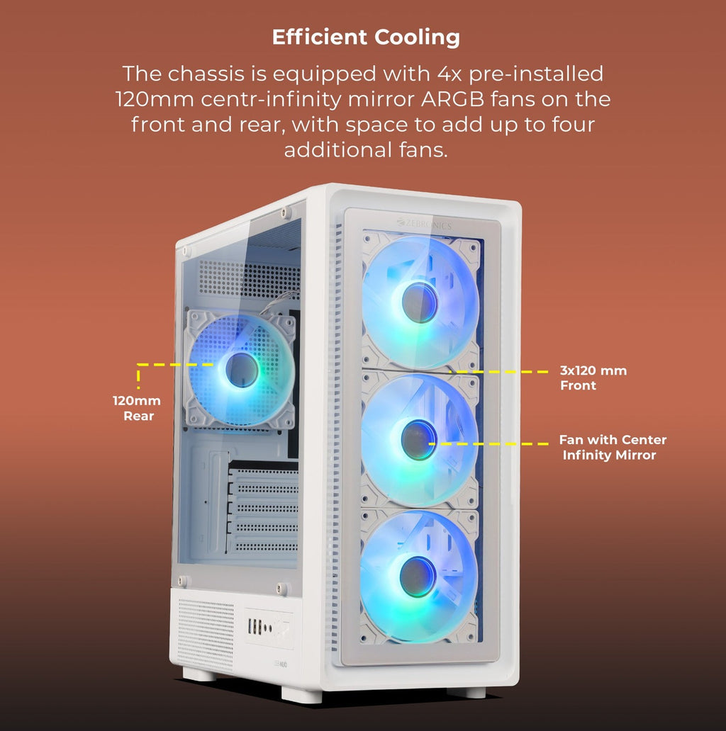 ZEBRONICS Zeb Nexo Mini Tower Cabinet (Black) - image 6