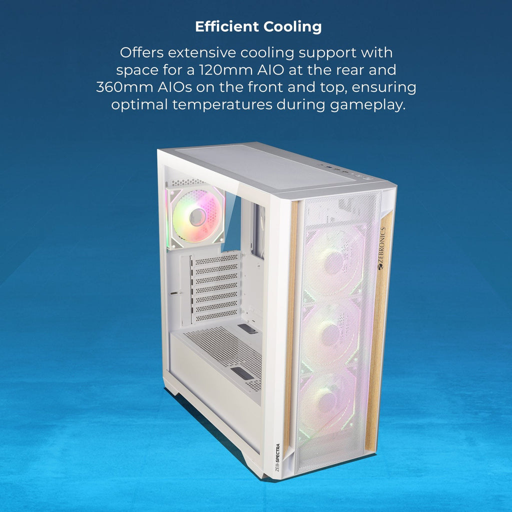 Zebronics Zeb Spectra Premium Gaming Cabinet Black - image 6