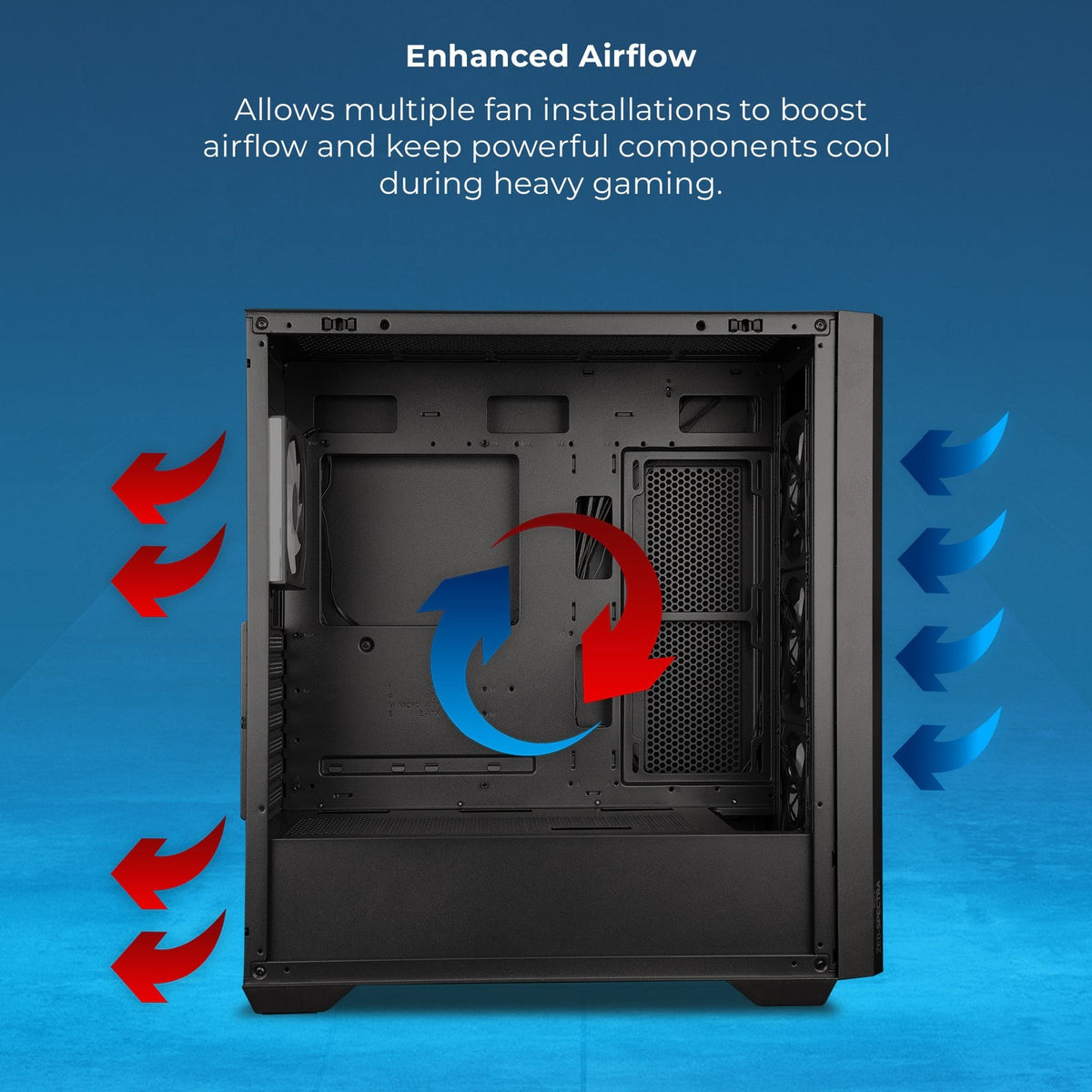 Zebronics Zeb Spectra Premium Gaming Cabinet Black - image 7