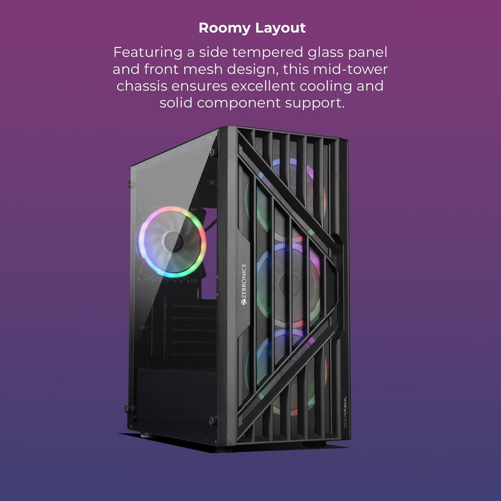 Zebronics Zeb Voxa Black Gaming Cabinet - image 2