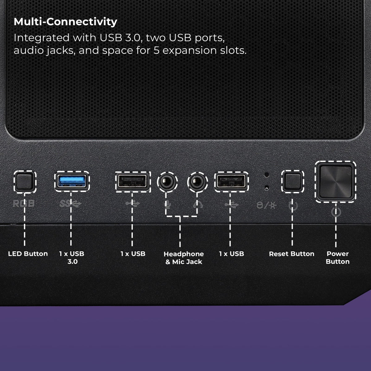 Zebronics Zeb Voxa Black Gaming Cabinet - image 4