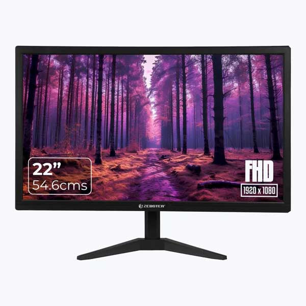 Zebronics ZEBSTER Z-GV222 22 Inch (54.6cm) LED Monitor – Model MT139 – TechCure India