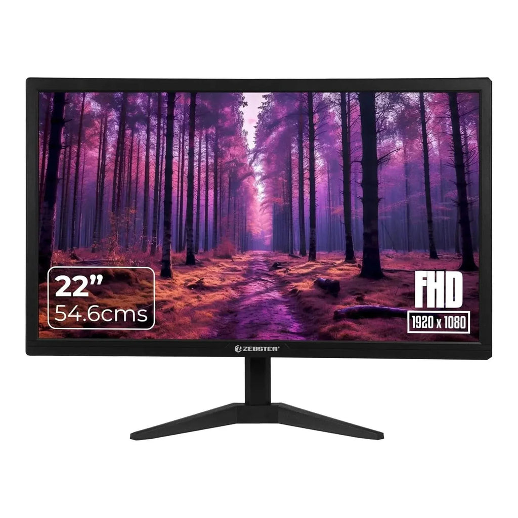 Zebster GV222 22 Inch LED Monitor – Full HD Display – TechCure India
