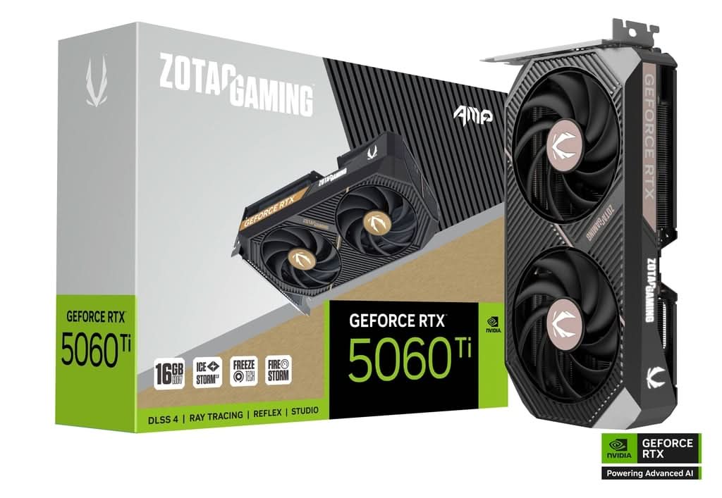 ZOTAC GAMING GEFORCE RTX 5060 TI 16GB AMP – TechCure India
