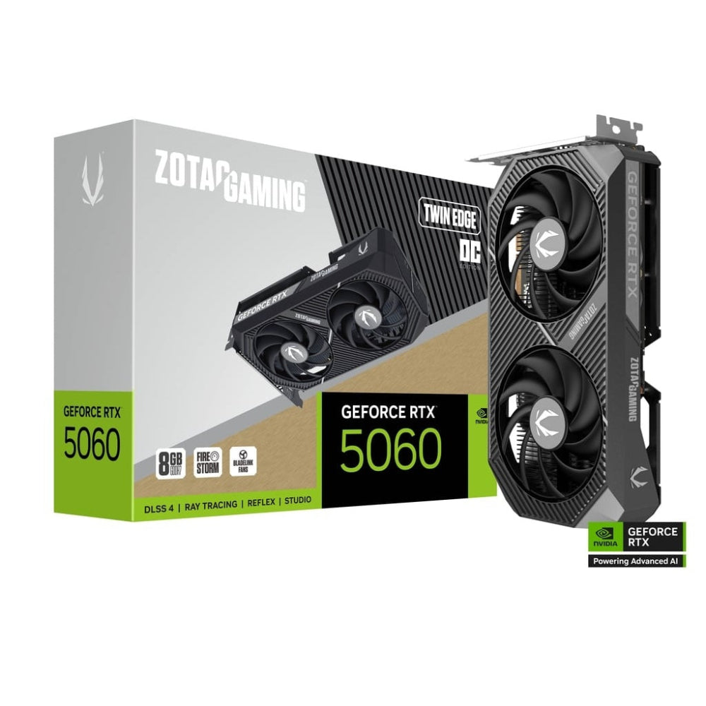 ZOTAC Gaming GeForce RTX 5060 Twin Edge OC 8GB Nvidia Graphic Card – TechCure India