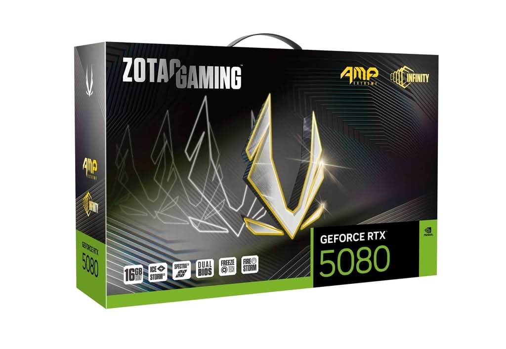 ZOTAC GAMING GEFORCE RTX 5080 AMP EXTREME INFINITY 16GB GDDR7 – TechCure India