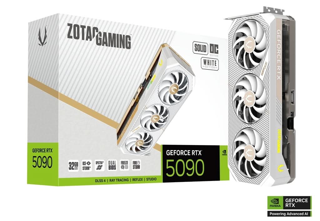 ZOTAC GAMING GEFORCE RTX 5090 SOLID OC WHITE EDITION – TechCure India