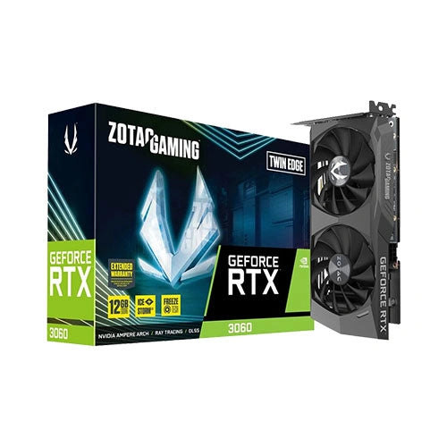 Zotac Gaming RTX 3060 Twin Edge 12GB GDDR6 Graphics Card – Model ZT-A30600E2-10M – TechCure India