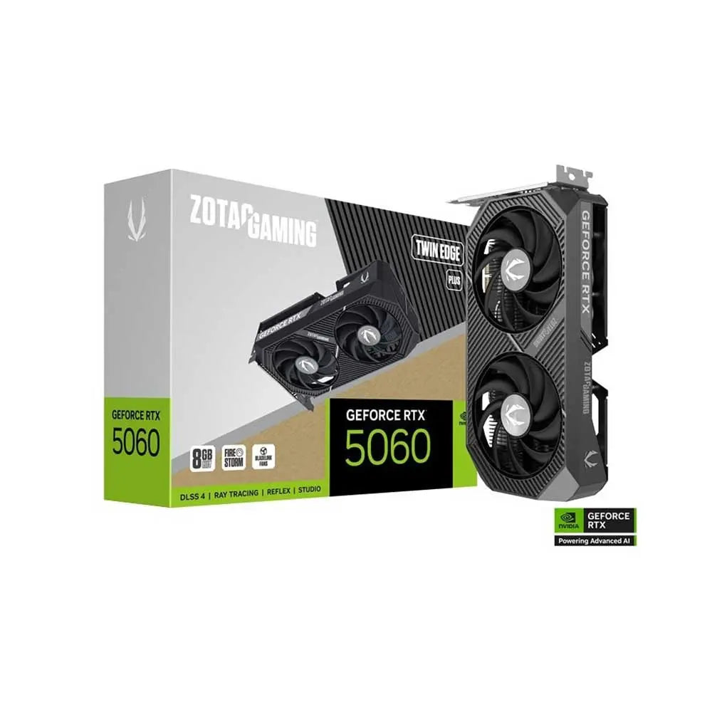 ZOTAC Gaming RTX 5060 Twin Edge Plus 8GB GDDR7 Graphics Card (ZT-B50600E2-10M) – TechCure India