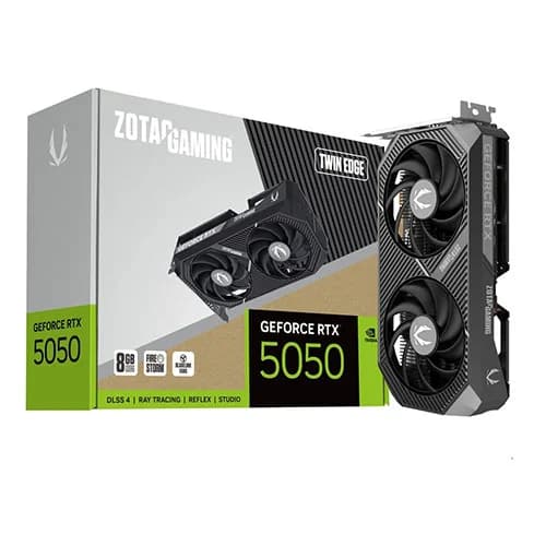 Zotac Nvidia GeForce RTX 5050 Twin Edge 8GB GDDR6 Dual Fan Graphics Card – TechCure India