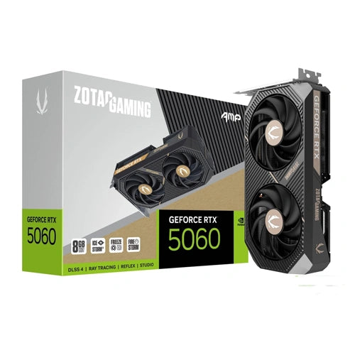 ZOTAC RTX 5060 AMP 8GB GDDR7 Graphics Card – Model ZT-B50600F-10M – TechCure India