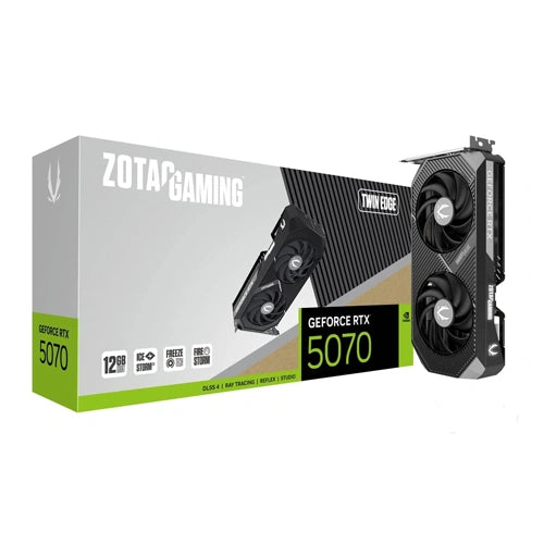Zotac RTX 5070 Twin Edge 12GB GDDR7 Graphics Card – Model ZT-B50700E-10P – TechCure India
