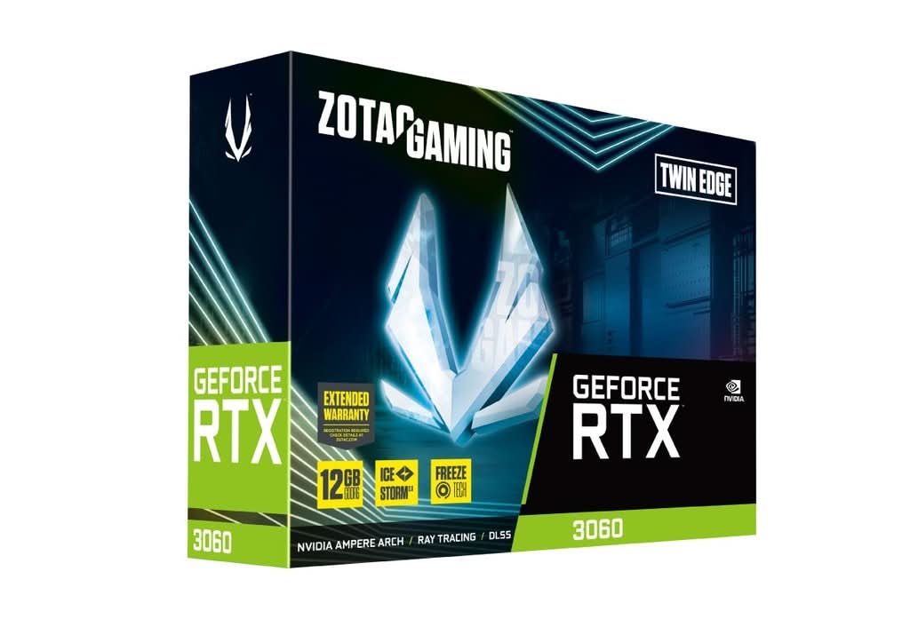 ZOTAC GEFORCE RTX 3060 12GB TWIN EDGE GRAPHIC CARD – TechCure India