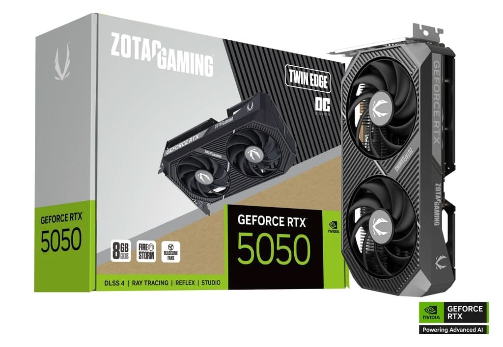 ZOTAC GAMING GEFORCE RTX 5050 8GB TWIN EDGE OC GRAPHIC CARD – TechCure India