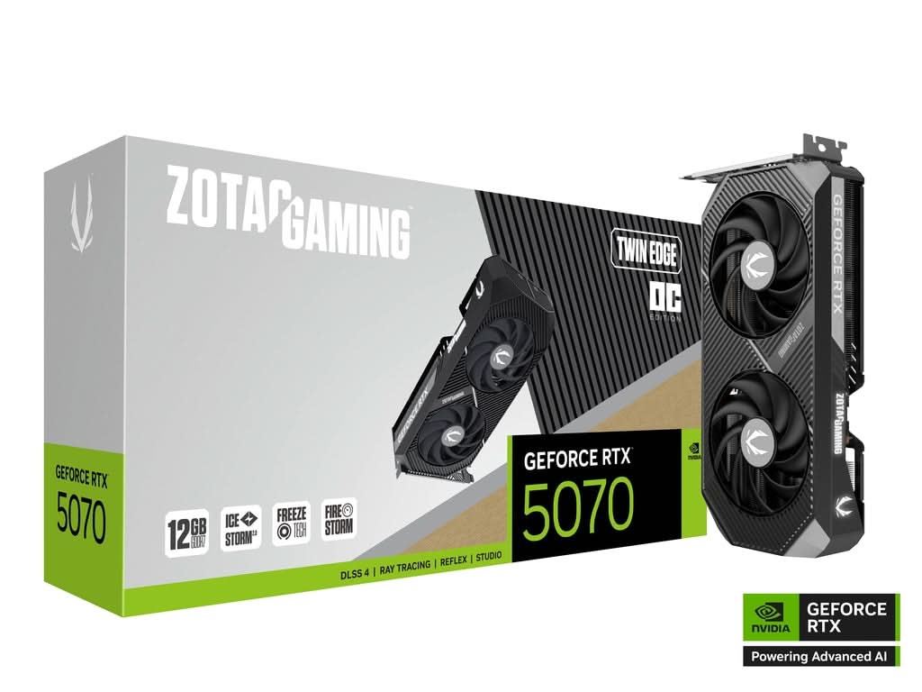 ZOTAC GAMING GeForce RTX 5070 Twin Edge OC 12GB Nvidia Graphic Card