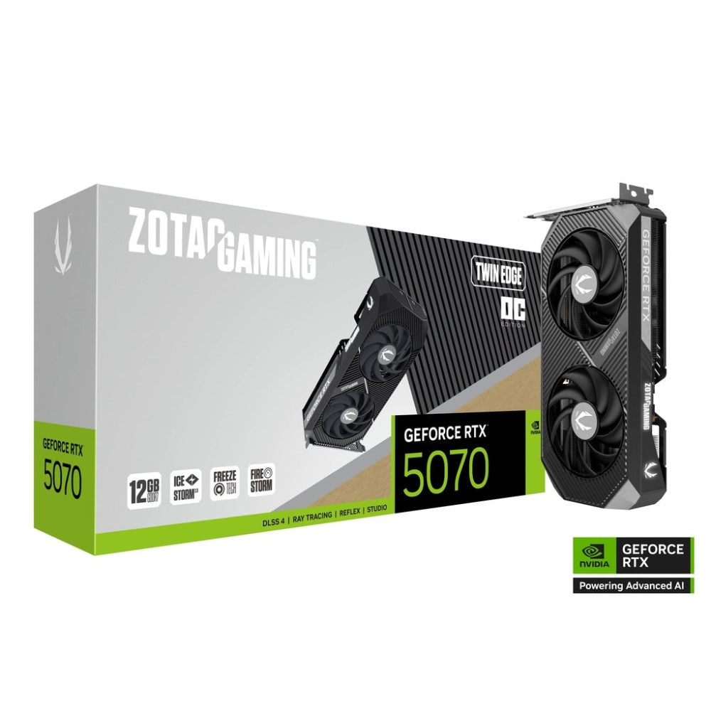 ZOTAC GAMING GeForce RTX 5070 Twin Edge OC 12GB Nvidia Graphic Card – TechCure India