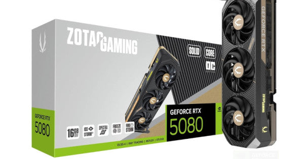 Zotac Gaming GeForce RTX 5080 Solid Core OC 16GB GDDR7 – TechCure India