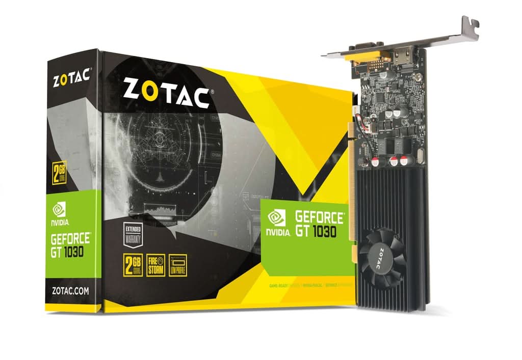 ZOTAC GeForce GT 1030 2GB GDDR5 Low Profile Graphics Card – TechCure India